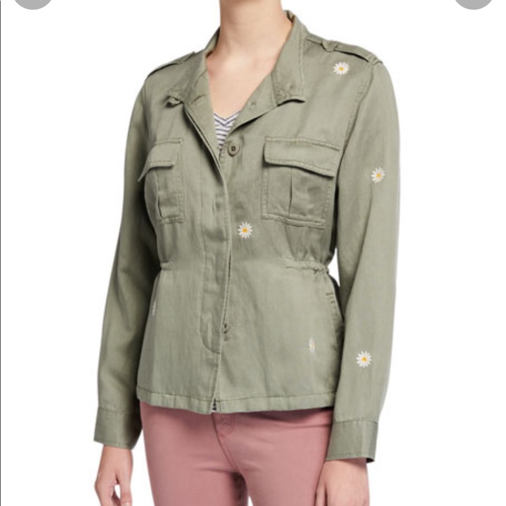 Sahara Jacket in Sage Daisies - Rails - Medium